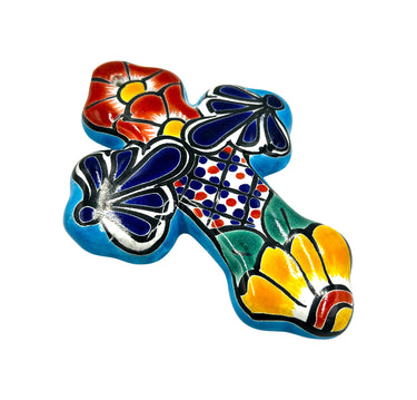 Mexican Talavera Wall Cross 6